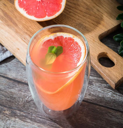 2-18PCS Tazas de vidrio de alto Borosilicato de pared doble – té resistente al calor, café, leche, y tazas de jugo, Creative Bar Drinkware juego de regalos