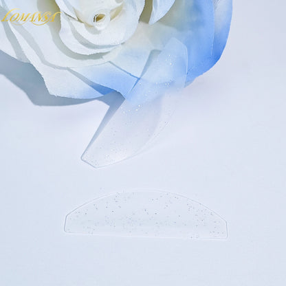 Lomansa 1 par de almohadillas de ablandamiento de silicona – pestaña permanente varillas y escudos para el levantamiento de pestañas, accesorios profesionales de pestañas