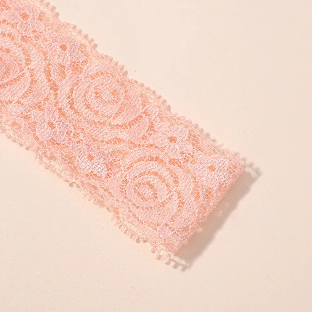 1Pc Baby Nylon Headscarf – Cinturón de flores hecho a mano para niñas recién nacidas, elástico infantil Turbant cabello