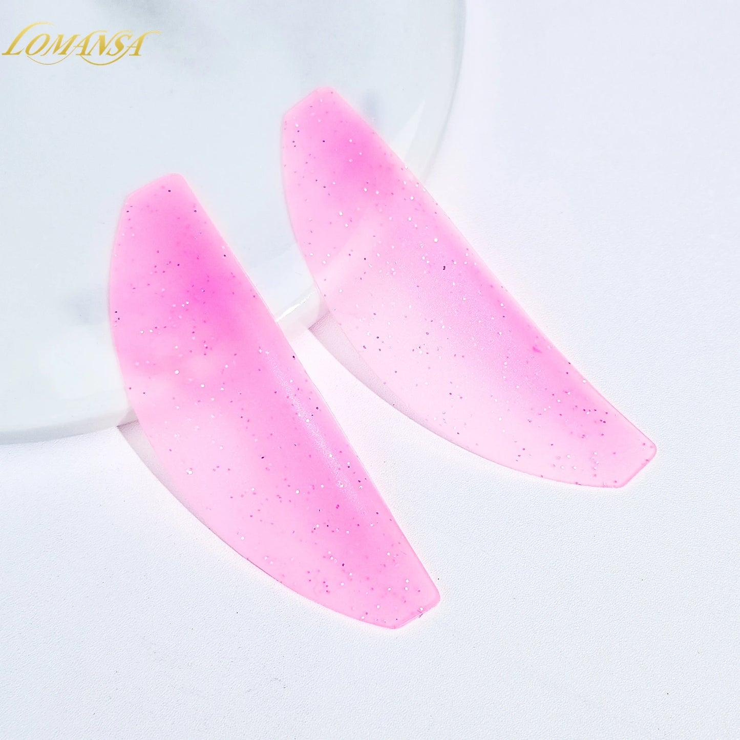 Lomansa 1 par de almohadillas de ablandamiento de silicona – pestaña permanente varillas y escudos para el levantamiento de pestañas, accesorios profesionales de pestañas