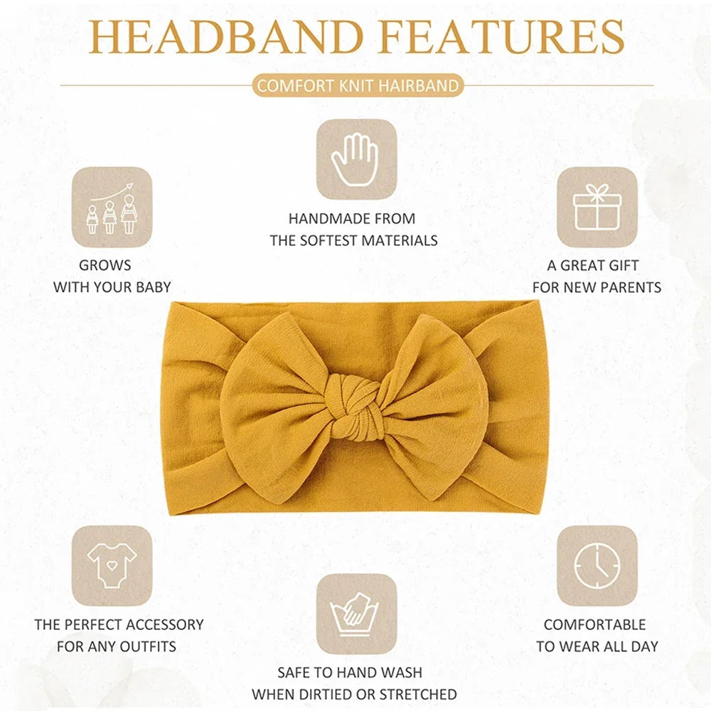 1Pc Baby Nylon Headscarf – Cinturón de flores hecho a mano para niñas recién nacidas, elástico infantil Turbant cabello