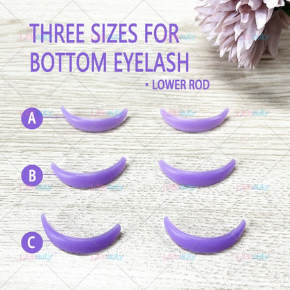 Libeauty 7 Almohadillas reutilizables del escudo de lava de París – Silicona Curler pestaña y accesorios de hierro curling, herramienta de maquillaje