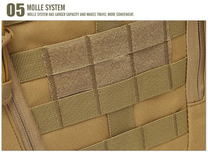 Mochila Reflectante Táctica 40L – Molle Militar Al aire libre mochila  Senderismo, Camping, caza y bolso de viaje