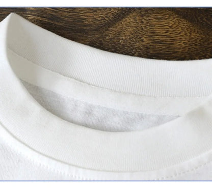 Camiseta de manga corta de algodón puro para niños de 2-10Y – Tops de verano para niños y niñas