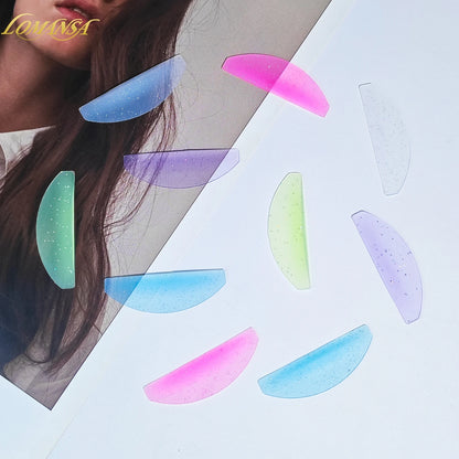 Lomansa 1 par de almohadillas de ablandamiento de silicona – pestaña permanente varillas y escudos para el levantamiento de pestañas, accesorios profesionales de pestañas