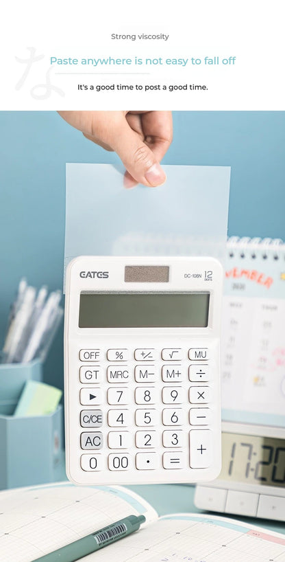 50 hojas notas adhesivas transparentes – Mensaje impermeable y pegatinas de firma para cuadernos de notas