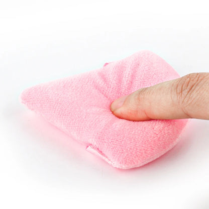 SHIDISHANGPIN Triángulo Puff polvo de terciopelo - Esponja cosmética reutilizable cara, mini algodón maquillaje Puff para la fundación, sombra de ojos y herramientas de belleza (1/2/3/6pcs)