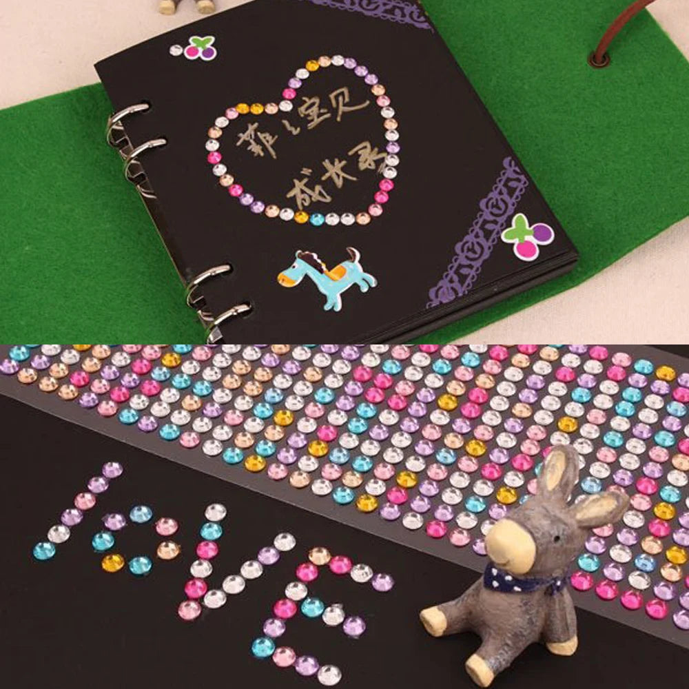 1040/900/504Pcs Taladro acrílico DIY Cristal Rhinestone Pegatinas autoadhesivas para fundas telefónicas, tarjetas y artesanías