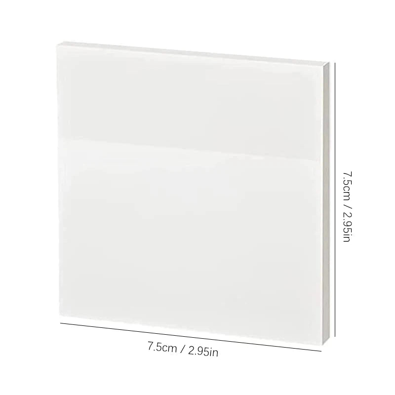 50 hojas notas adhesivas transparentes – Mensaje impermeable y pegatinas de firma para cuadernos de notas