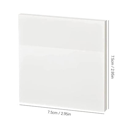 50 hojas notas adhesivas transparentes – Mensaje impermeable y pegatinas de firma para cuadernos de notas