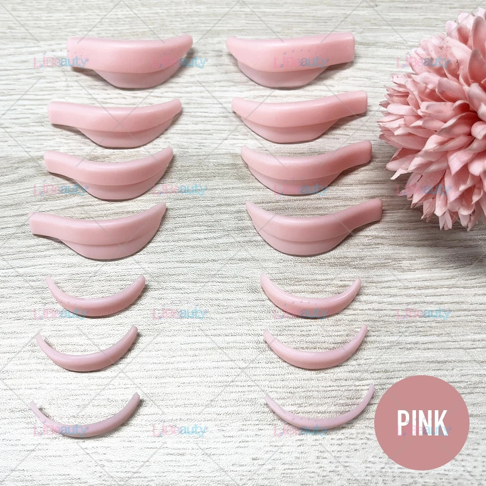 Libeauty 7 Almohadillas reutilizables del escudo de lava de París – Silicona Curler pestaña y accesorios de hierro curling, herramienta de maquillaje