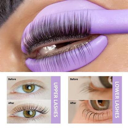 Libeauty 7 Almohadillas reutilizables del escudo de lava de París – Silicona Curler pestaña y accesorios de hierro curling, herramienta de maquillaje