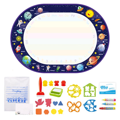 100x80CM Magic Water Drawing Mat – Reutilizable Doodle Board Montessori Juguete educativo para niños