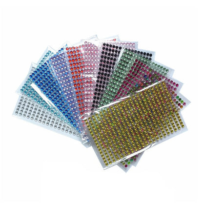 1040/900/504Pcs Taladro acrílico DIY Cristal Rhinestone Pegatinas autoadhesivas para fundas telefónicas, tarjetas y artesanías