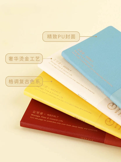 Kinbor Weekly Planner Notebook – Undated Daily & Monthly Agenda Journa