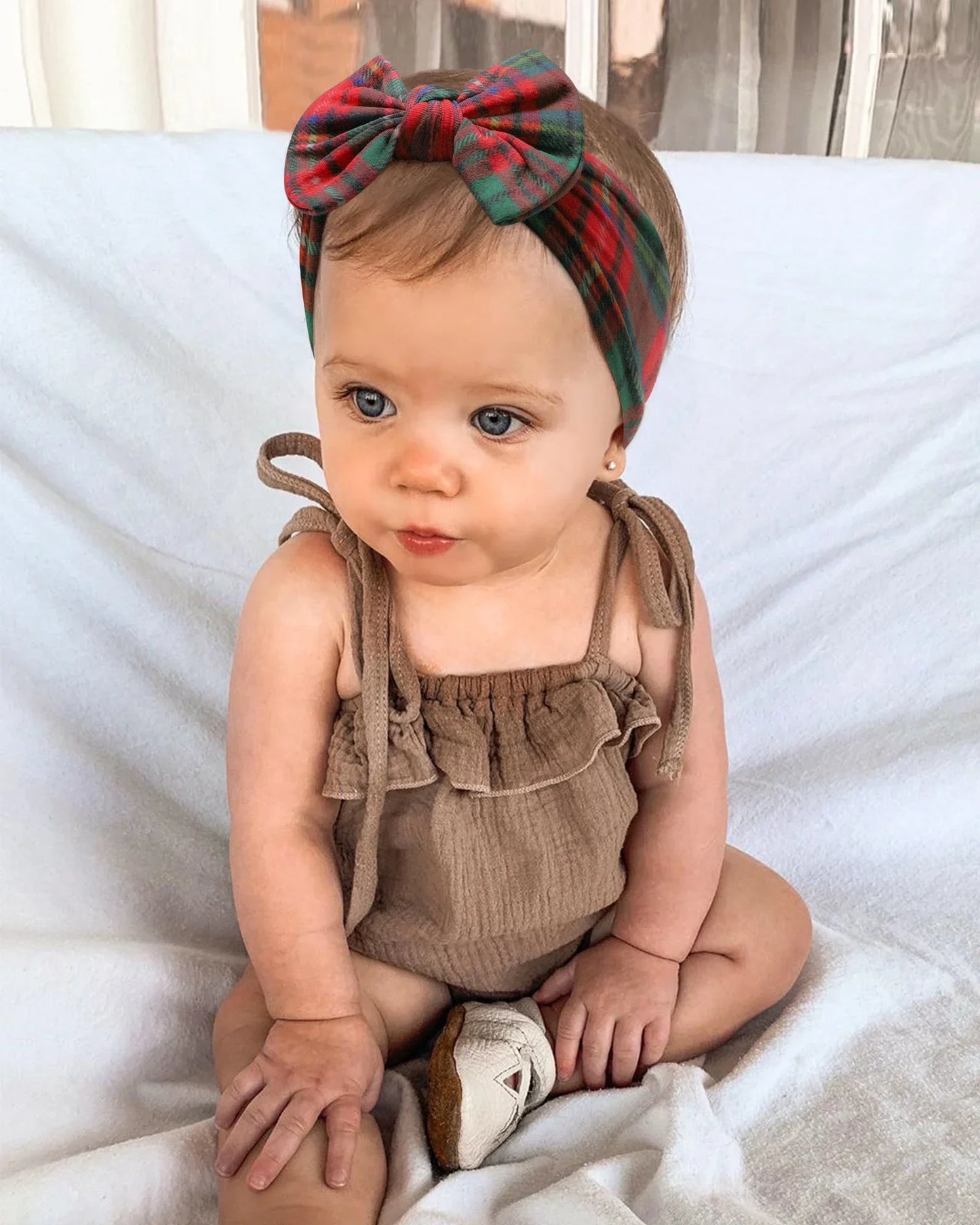 1Pc Baby Nylon Headscarf – Cinturón de flores hecho a mano para niñas recién nacidas, elástico infantil Turbant cabello