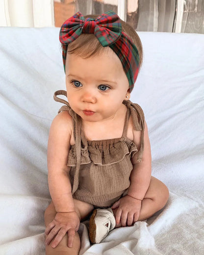 1Pc Baby Nylon Headscarf – Cinturón de flores hecho a mano para niñas recién nacidas, elástico infantil Turbant cabello