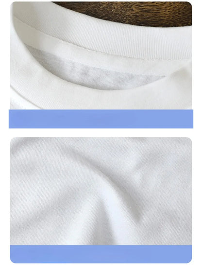 Camiseta de manga corta de algodón puro para niños de 2-10Y – Tops de verano para niños y niñas