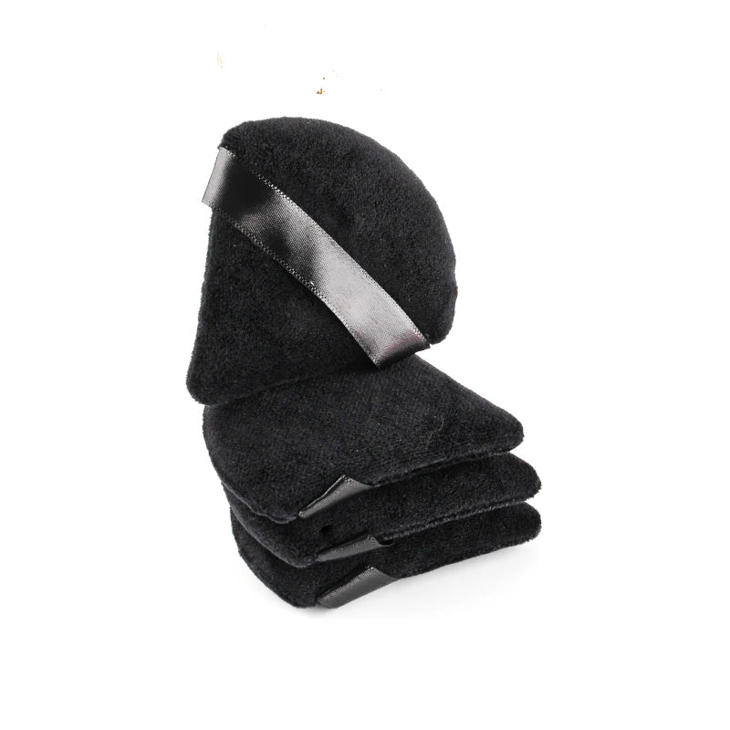 SHIDISHANGPIN Triángulo Puff polvo de terciopelo - Esponja cosmética reutilizable cara, mini algodón maquillaje Puff para la fundación, sombra de ojos y herramientas de belleza (1/2/3/6pcs)