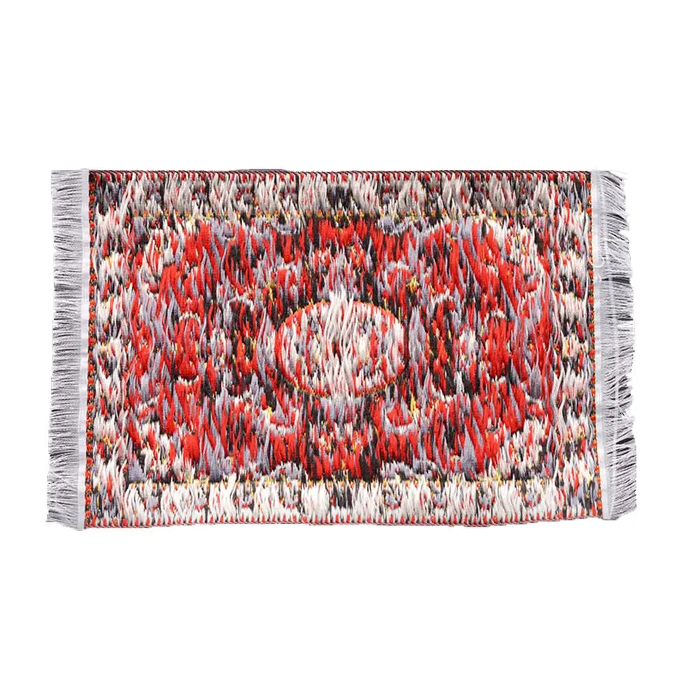 1:12 Escala Turca Estilo Miniatura Muñeca Alfombra – Cubierta de piso para jugar casa y accesorios de muñeca