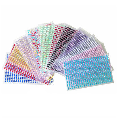 1040/900/504Pcs Taladro acrílico DIY Cristal Rhinestone Pegatinas autoadhesivas para fundas telefónicas, tarjetas y artesanías