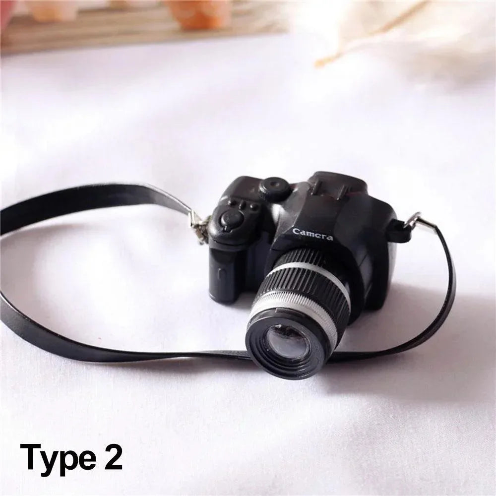 1Pc Miniature Digital SLR Camera for Dollhouse – Doll Accessory for Labubu & Upset Duck Dolls