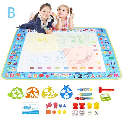 100x80CM Magic Water Drawing Mat – Reutilizable Doodle Board Montessori Juguete educativo para niños