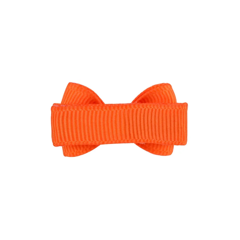 1.2 Pulgadas Mini arcos de pelo con clip – Sólidos colores para los niños y la niña