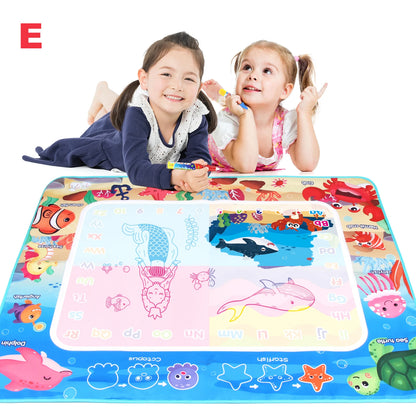100x80CM Magic Water Drawing Mat – Reutilizable Doodle Board Montessori Juguete educativo para niños