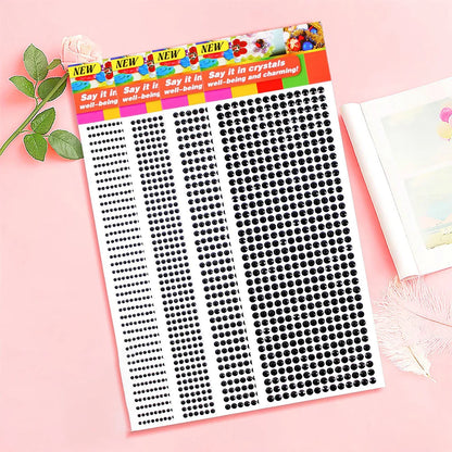 1040/900/504Pcs Taladro acrílico DIY Cristal Rhinestone Pegatinas autoadhesivas para fundas telefónicas, tarjetas y artesanías