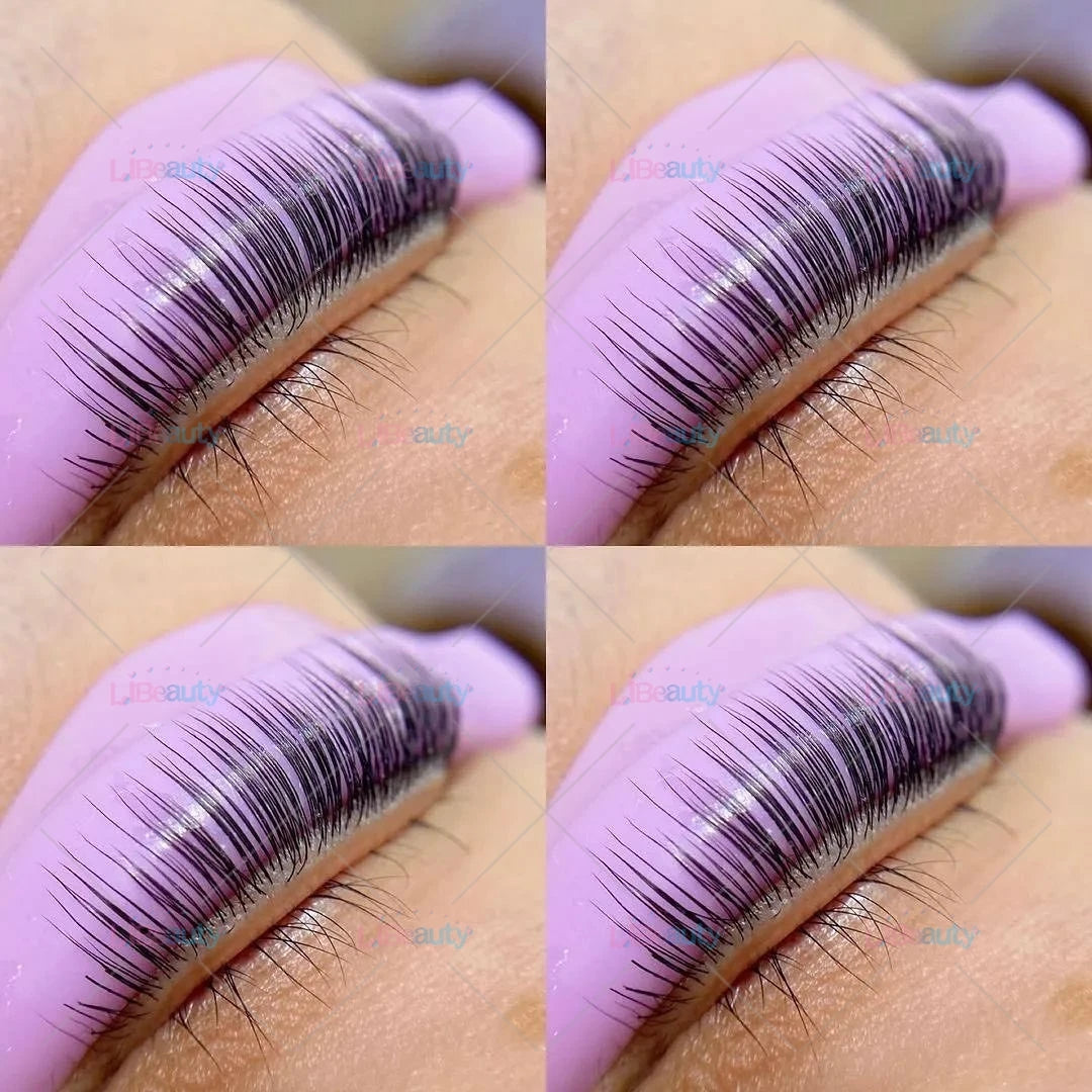 Libeauty 7 Almohadillas reutilizables del escudo de lava de París – Silicona Curler pestaña y accesorios de hierro curling, herramienta de maquillaje