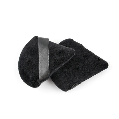 SHIDISHANGPIN Triángulo Puff polvo de terciopelo - Esponja cosmética reutilizable cara, mini algodón maquillaje Puff para la fundación, sombra de ojos y herramientas de belleza (1/2/3/6pcs)