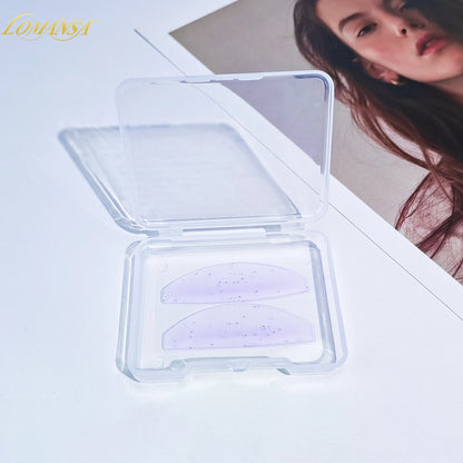 Lomansa 1 par de almohadillas de ablandamiento de silicona – pestaña permanente varillas y escudos para el levantamiento de pestañas, accesorios profesionales de pestañas