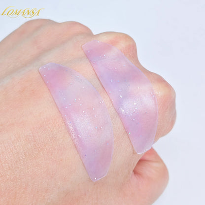 Lomansa 1 par de almohadillas de ablandamiento de silicona – pestaña permanente varillas y escudos para el levantamiento de pestañas, accesorios profesionales de pestañas