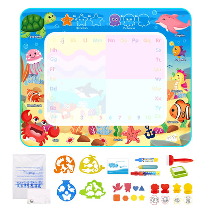 100x80CM Magic Water Drawing Mat – Reutilizable Doodle Board Montessori Juguete educativo para niños