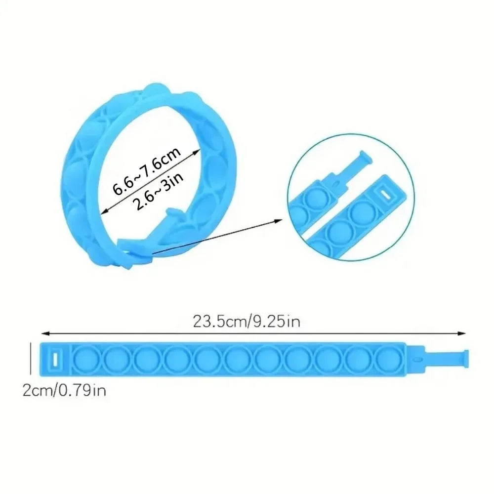 12/24/36PCS Silicona pulsera de burbuja colorida – Favoritos de la fiesta de los niños, regalos de cumpleaños, recuerdos de boda, Carnaval y pulseras de vacaciones