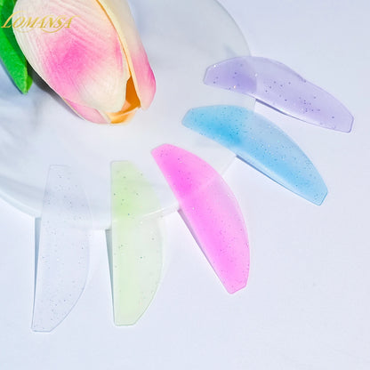 Lomansa 1 par de almohadillas de ablandamiento de silicona – pestaña permanente varillas y escudos para el levantamiento de pestañas, accesorios profesionales de pestañas