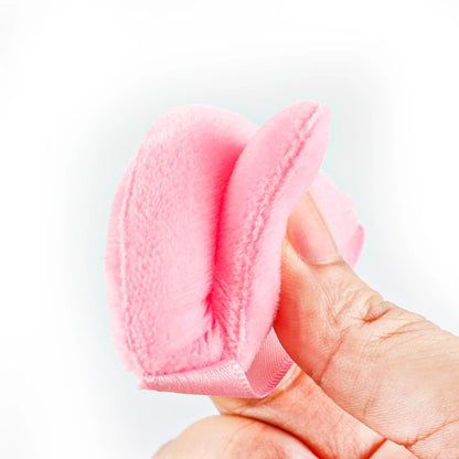 SHIDISHANGPIN Triángulo Puff polvo de terciopelo - Esponja cosmética reutilizable cara, mini algodón maquillaje Puff para la fundación, sombra de ojos y herramientas de belleza (1/2/3/6pcs)