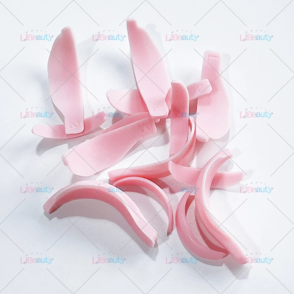 Libeauty 7 Almohadillas reutilizables del escudo de lava de París – Silicona Curler pestaña y accesorios de hierro curling, herramienta de maquillaje