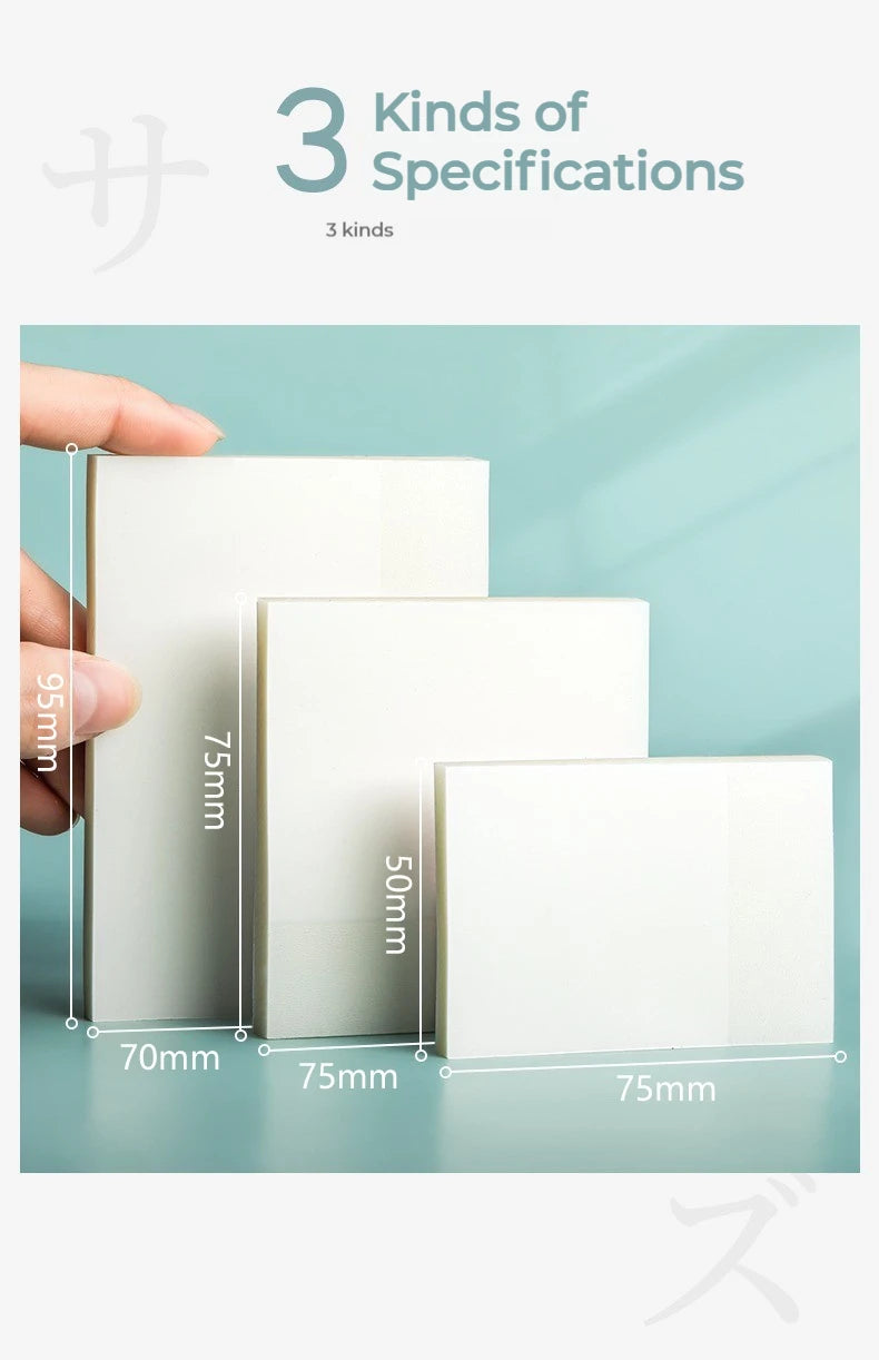 50 hojas notas adhesivas transparentes – Mensaje impermeable y pegatinas de firma para cuadernos de notas