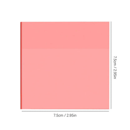 50 hojas notas adhesivas transparentes – Mensaje impermeable y pegatinas de firma para cuadernos de notas