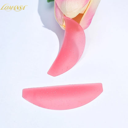 Lomansa 1 par de almohadillas de ablandamiento de silicona – pestaña permanente varillas y escudos para el levantamiento de pestañas, accesorios profesionales de pestañas