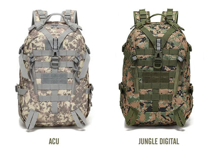 Mochila Reflectante Táctica 40L – Molle Militar Al aire libre mochila  Senderismo, Camping, caza y bolso de viaje