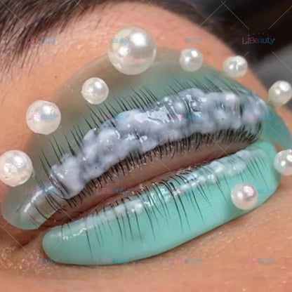 Libeauty 7 Almohadillas reutilizables del escudo de lava de París – Silicona Curler pestaña y accesorios de hierro curling, herramienta de maquillaje