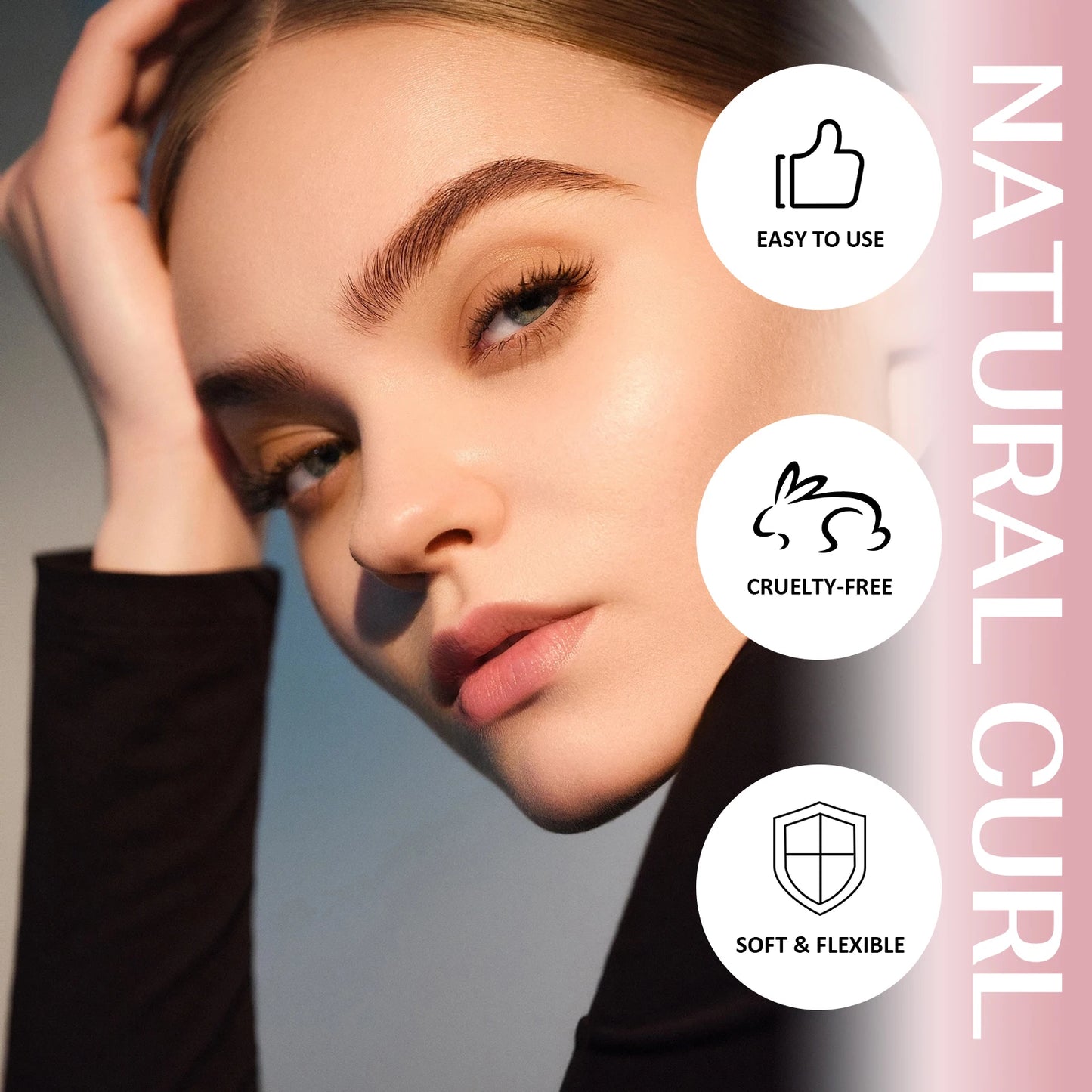 Libeauty 7 Almohadillas reutilizables del escudo de lava de París – Silicona Curler pestaña y accesorios de hierro curling, herramienta de maquillaje