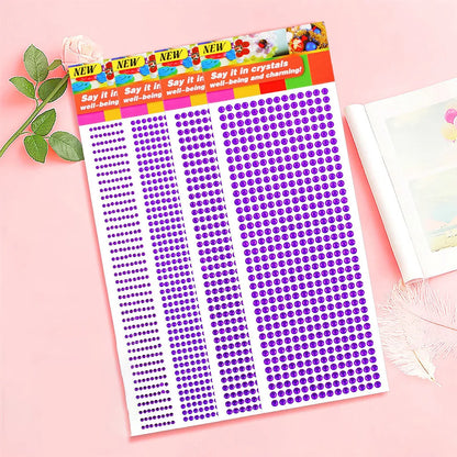 1040/900/504Pcs Taladro acrílico DIY Cristal Rhinestone Pegatinas autoadhesivas para fundas telefónicas, tarjetas y artesanías