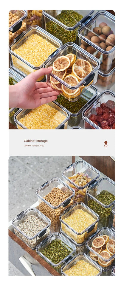 1PC hermética jar de almacenamiento sellado – grano de plástico, pasta y condimento contenedor  Moisture-Proof Cocina Organizador Caja