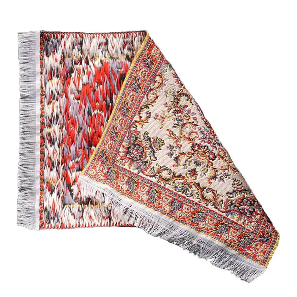 1:12 Escala Turca Estilo Miniatura Muñeca Alfombra – Cubierta de piso para jugar casa y accesorios de muñeca