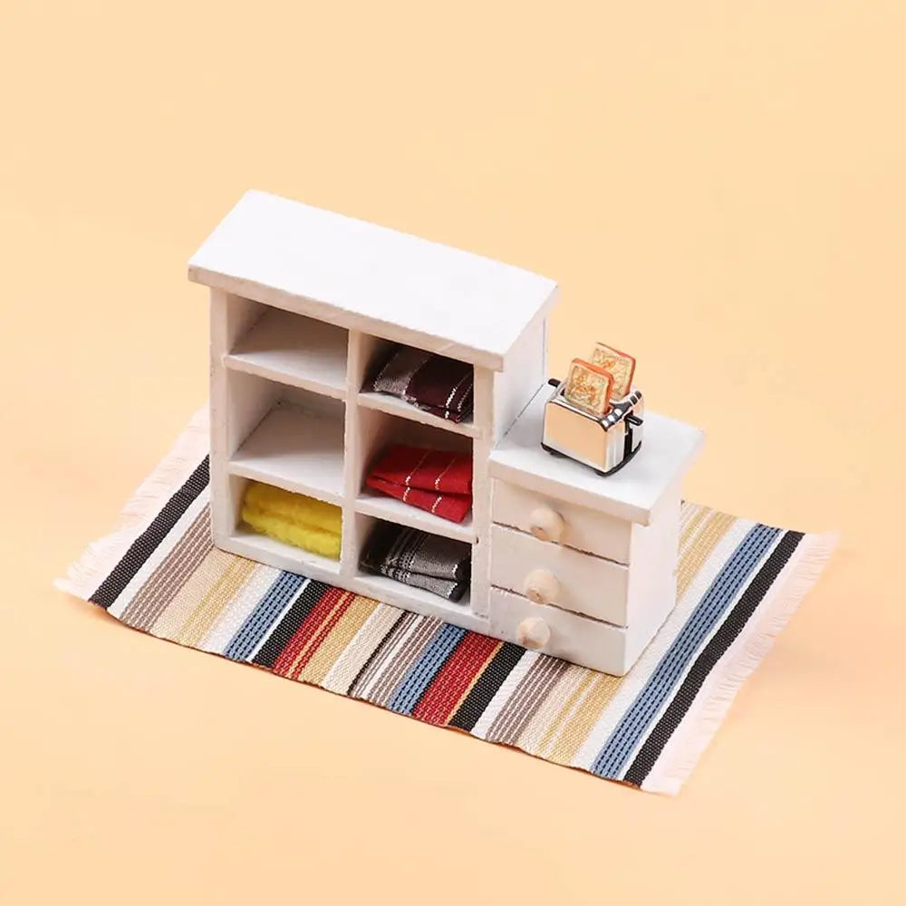 1:12 Escala Turca Estilo Miniatura Muñeca Alfombra – Cubierta de piso para jugar casa y accesorios de muñeca