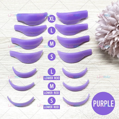 Libeauty 7 Almohadillas reutilizables del escudo de lava de París – Silicona Curler pestaña y accesorios de hierro curling, herramienta de maquillaje